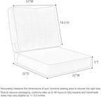 Favoyard Deep Seat Patio Cushions 22 × 22 inch Rainproof & Fadeness Furniture - Image 4