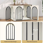 Hzuaneri 31.5'' Wooden Dog Crate Furniture, Indoor Dog Kennel Dogs Cage - Image 5