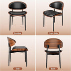 YaFiti Dining Chairs Set of 2, Dining Room and Kitchen Chairs, Mid Century - Image 8