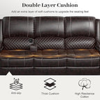 Yolsali Recliner Sofa, 3 Seater Manual Reclining Sofa - Image 5