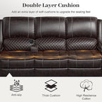 Yolsali 3-Seater Recliner Sofa, Manual Reclining Couch - Image 6