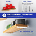 Goovilla Shelf Bracket, Heavy Duty Floating Shelf Brackets 6 inch Long - Image 2