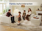 Living&Giving 128" U-Shaped Cloud Sectional Couch - Image 4