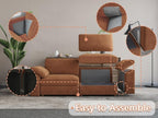 EASE MOOSE Modular Sectional Couch, Oversized Deep Seat U Shape Sectional Couch - Image 7