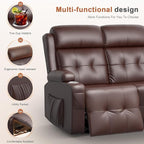 RV Loveseat Recliner Sofa, Wall Hugger Massage Reclining RV Couch - Image 6