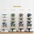 TUTOTAK Bookshelf, 6-Tier Bookcase, Narrow Spine Book Shelf - Image 8