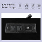 71in Large LED TV Stands W/Power Outlet - Image 6