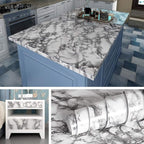 Livelynine Marble Wall Paper Kitchen Countertop Peel and Stick Wallpaper by Livelynine
