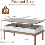 Shintenchi Coffee Table, Lift Top Coffee Table - Image 3
