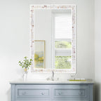 Tanmicoshomy Brown Shell Framed Rectangular Wall Mirrors - Image 7