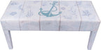 Indoor Coastal Bench Faux Leather Anchor Design - Image 6