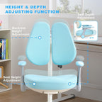 ERIYA Kids Desk Chair, Ergonomic Chair: Height-Adjustable, Double Back Support - Image 5