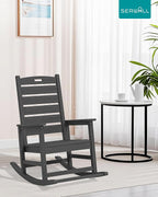 SERWALL Outdoor Rocking Chair Set of 2, Oversized Rocking Chair - Image 2