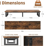 YAOHUOO 45" Large TV Riser for 32-60 inch TV, TV Riser Stand Shelf - Image 7