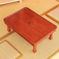 Rectangle Folding Low Coffee Table, Japanese Style Solid Wood Floor Table by Unknown