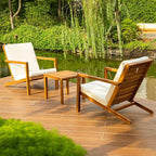 IDZO Natural 3-Piece Patio Bistro Sets - Image 2