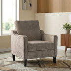 TLSUNNY Mid-Century Accent Chair, Modern Upholstered Chenille Armchair & Padded by TLSUNNY
