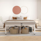 ROIL 14 Inch White King Bed Frame - Image 3