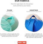 Big Joe Milano Beanbag Chair Kid's Sapphire Smartmax - Image 7