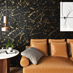 FunStick 36"x200" Wide Gold Black Peel and Stick Wallpaper - Image 2