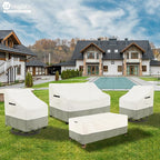 Outdoor Swivel Rocker Chair Covers 2 Pack, 35 W x 37 D x 36 H inches, 100% - Image 6