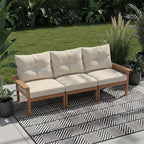 HDPE 4 Piece Patio Furniture Set, All-Weather Outdoor Couch - Image 7