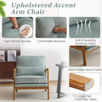 VINGLI Upgraded Premium Corduroy Accent Chairs Set of 2, Upholstered Arm Chair - Image 3