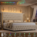 Keyluv Queen Smart LED Bed Frame - Image 4