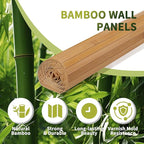Natural Bamboo Wall Panel, Renewable Pole Wrap Bamboo Wainscoting Paneling - Image 4