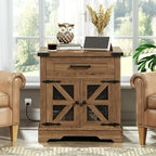RALGEND Walnut Farmhouse End Table - Image 8