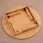 Folding Round Table, Korean Solid Wood Dining Table/Study Table/Coffee - Image 2