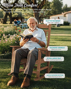 SERWALL HDPE Outdoor Rocking Chair - Image 8