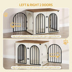 Hzuaneri 31.5'' Wooden Dog Crate Furniture, Indoor Dog Kennel Dogs Cage - Image 4