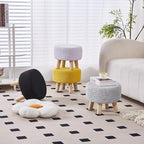 Wimarsbon Small Ottomans, 100% Hand Knitted Pouf, Round Footrest - Image 8