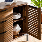 Bme Millie Premium Solid Wood Sideboard Storage Cabinet - Image 4