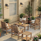 Stoog All-Weather Garden Bench & Chairs Set, 3-Piece Patio Furniture Set - Image 2