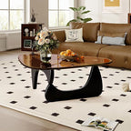 Coffee Tables for Living Room, Small Oval Center Table by PRITIY