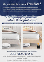 EclatBain Bed Risers Furniture Risers Heavy-Duty Rectangular Adjustable Block - Image 3