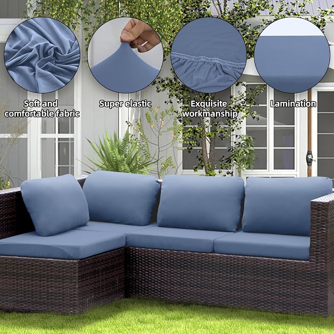 Outdoor Cushion Covers Set, Replacement - Image 4