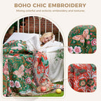 LUTBM Boho Throw Blanket for Bed Cotton Summer Blankets for Bedroom Living Room - Image 3