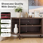 65" Mid Century Modern TV Stand, Wood TV Consoles - Image 6