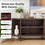 70" Mid Century Modern TV Stand, Wood TV Consoles - Image 6