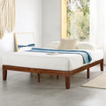 Mellow Naturalista Classic 12-Inch Solid Wood Platform Bed | Wooden Slats by MELLOW