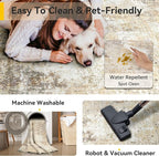 RELEANY Washable Area Rugs 7'x9' Non-Slip Modern Abstract Soft - Image 5