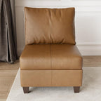 EASE MOOSE Armrest Module for Modular Sectional Sofa, Faux Leather Side by EASEMOOSE