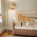 Oneach Boho Floor Lamp with 3 Color Temperatures, Farmhouse Floor Lamps - Image 3
