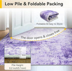 RELEANY Washable Area Rugs 2'x8' Non-Slip Modern Abstract Soft - Image 8
