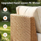 Aoxun 7-Piece Patio Furniture Set, Wicker Outdoor Furniture - Image 7