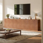 Evermagin 63" Walnut Buffet Cabinet - Image 7