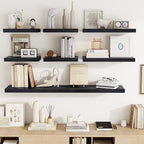 Acovy 16 Inch Floating Shelves, Wooden Shelves - Image 8